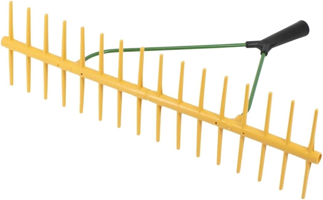 Rekord Rechen mit 2x16 Zinken aus Kunststoff, zweiseitig ohne Stiel Breite: 64 cm Gartenrechen, Heur