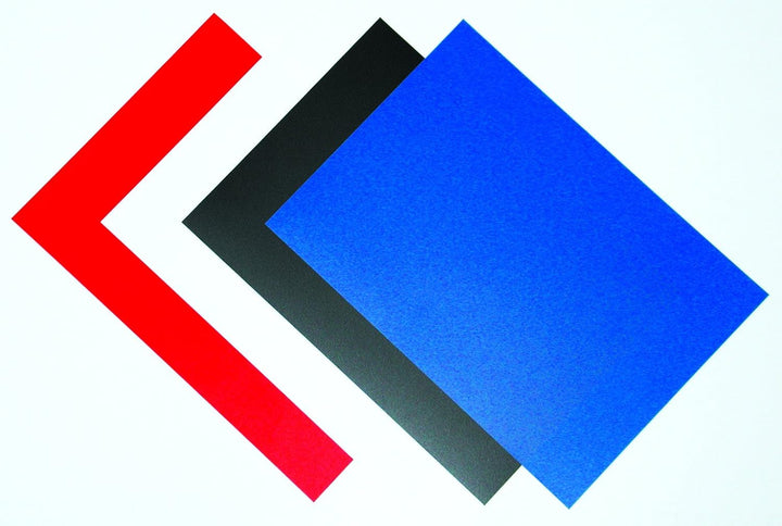 Fellowes 54772 Deckblatt aus Polypropylen in A4, Schwarz Deckblätter, Deckblätter