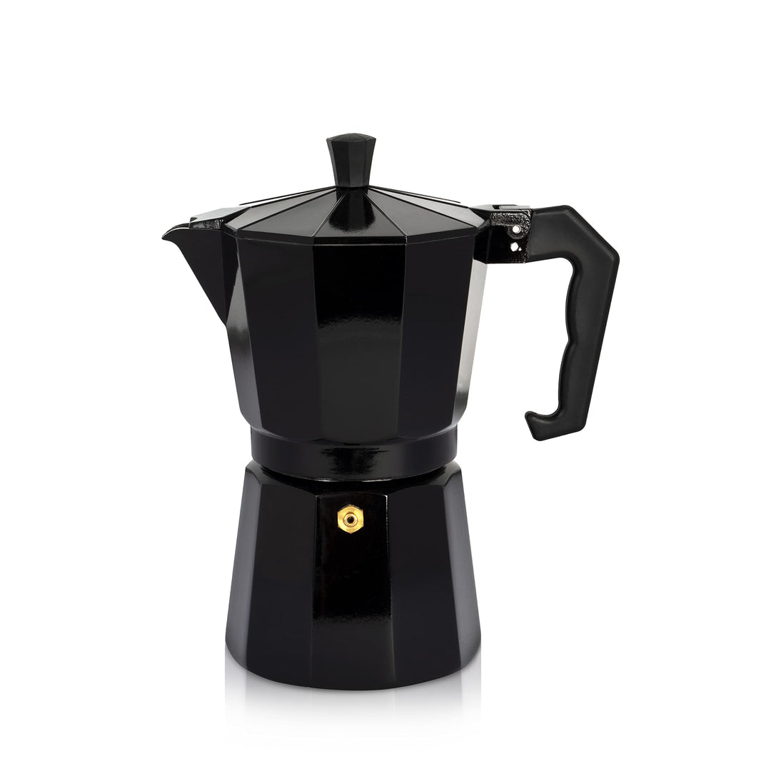 KRÜGER Aluminium-Espressokocher mit Silikon-Dichtring für 3 Tassen - schnelle und einfache Espresso-