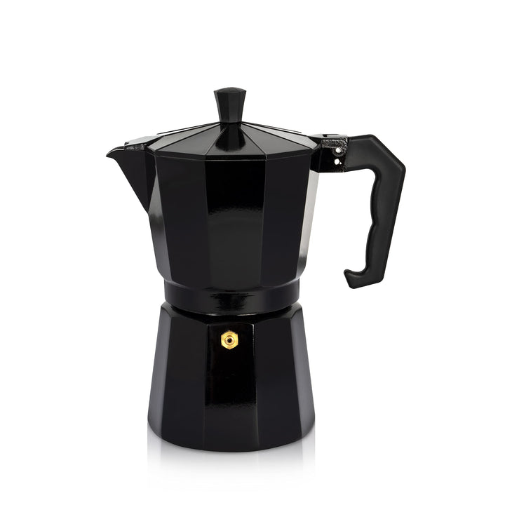 KRÜGER Aluminium-Espressokocher mit Silikon-Dichtring für 3 Tassen - schnelle und einfache Espresso-