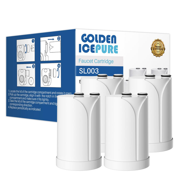 GOLDEN ICEPURE Brita On Tap Pro V-MF für brita wasserfilter wasserfilter für den wasserhahn (600l),