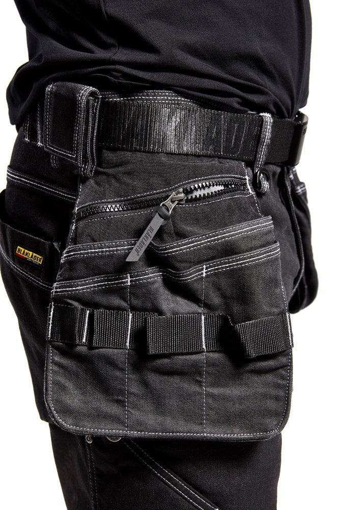 Blaklader 19921141 Handwerker-Shorts aus Stretch Cordura Denim, schwarz, Grösse: C52, 52