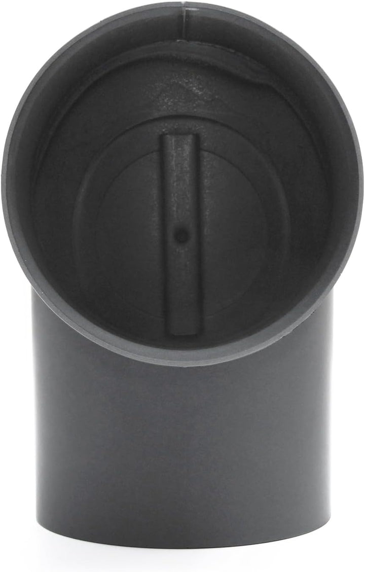 raik SH083-150-gg Raik Rauchrohrbogen/Ofenrohr 150mm - 90° zweiteilig mit Reinigungsöffnung gussgrau