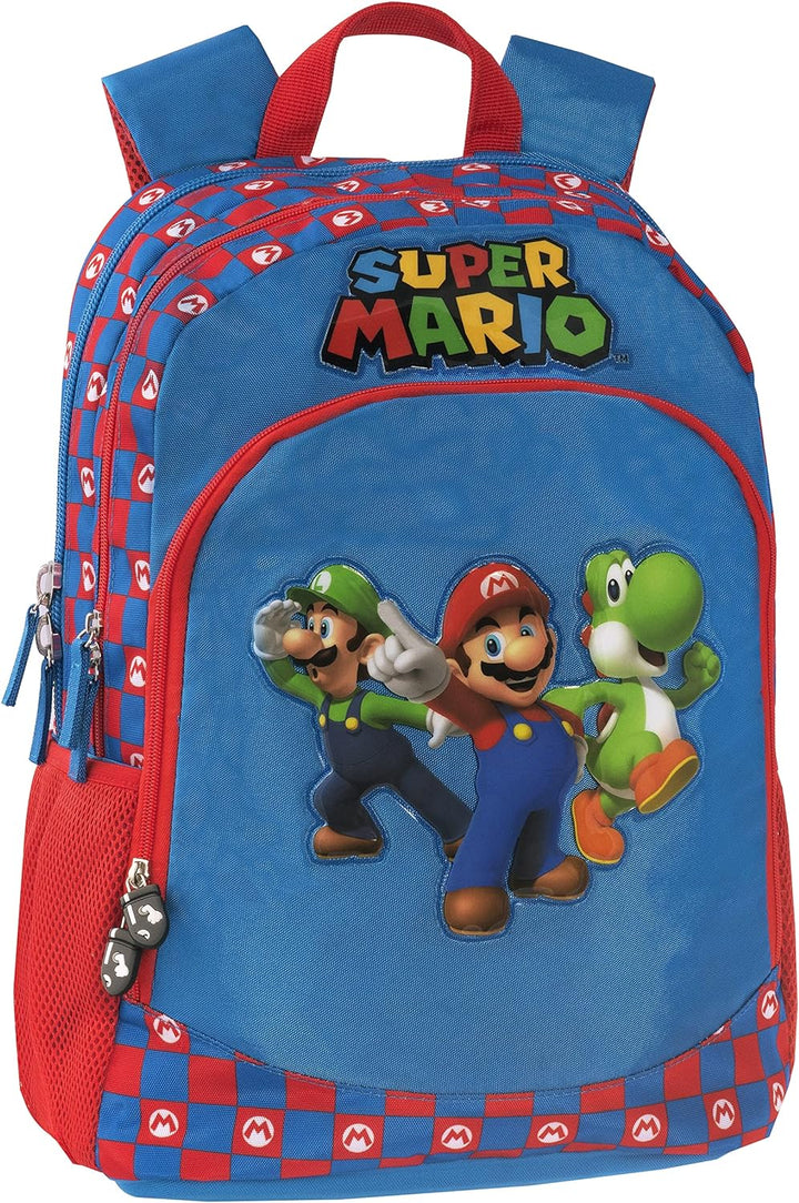 Franco Cosimo Panini Editore Rucksack ORG. C/Trolley abnehmbar New Supermario, blau, Einheitsgrösse,