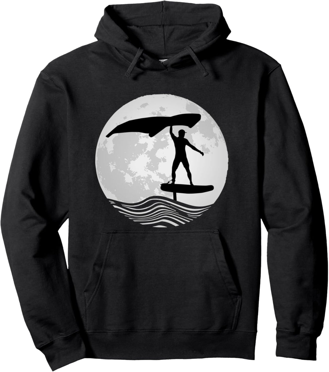 Wing Surf Wing Folie Wingsurfer Geschenkfolie Mond Pullover Hoodie