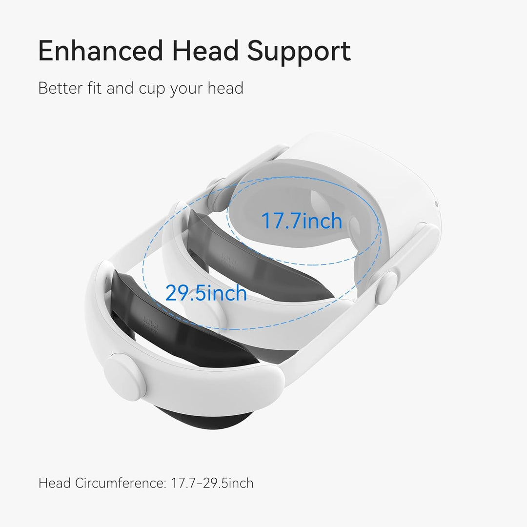 KIWI design aktualisierte Elite Strap Kompatibel mit Quest 2 Zubehör Head Strap für verbesserten Hal