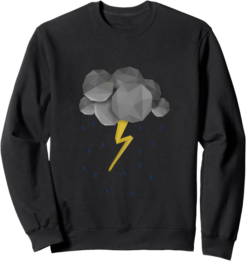 Dunkle Wolken Regen Lightning Sweatshirt