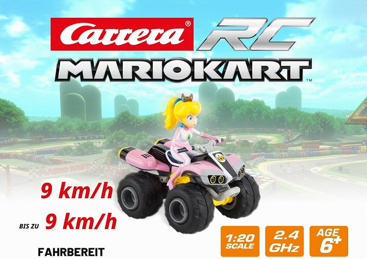 Carrera RC Nintendo Mario Kart 8 Peach Quad &amp; RC Mario Kart Yoshi Quad I Ferngesteuertes Quad Für Ki