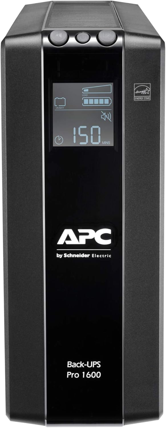 APC by Schneider Electric Back UPS PRO - BR1600MI - 1600 VA Leistung - MI Modell (8 IEC Outlets, IEC
