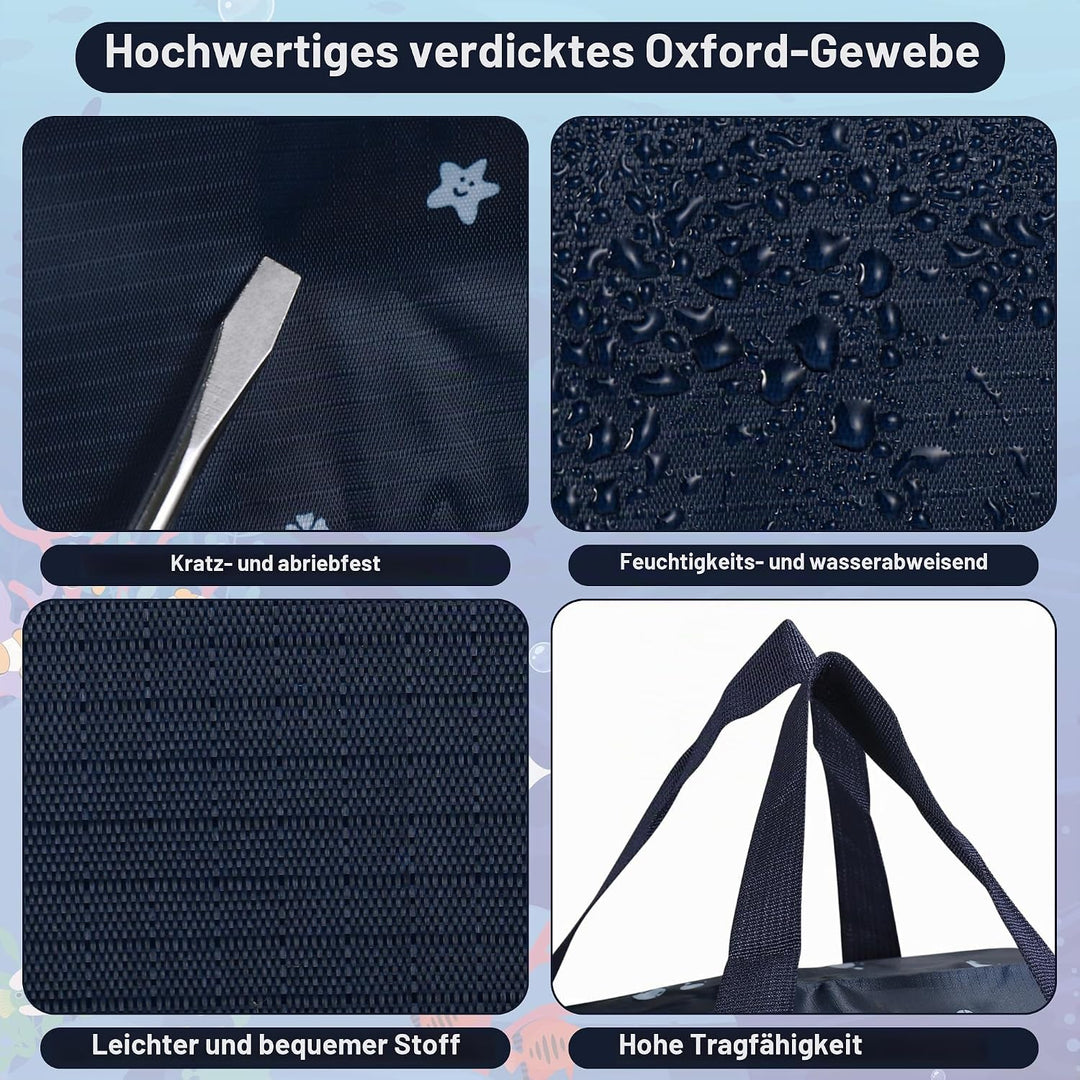 Fentar 4 Stück Aufbewahrungstasche Gross, 105L Aufbewahrungstasche mit Reissverschluss, 600D Oxford