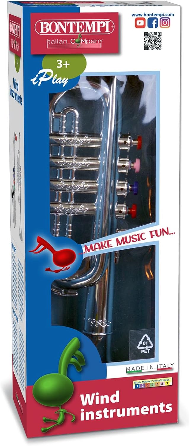 Bontempi – 323831 – Musikinstrument – Trompete – 4 Noten 38 cm, 38 cm