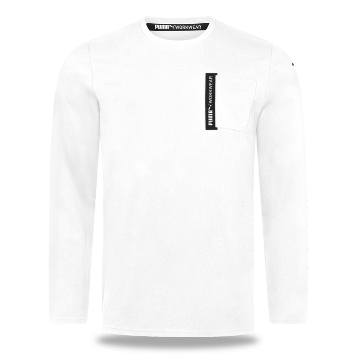 PUMA Workwear Advanced Kollektion - Longsleeve Herren Pullover - Brusttasche und Utility Fach an der