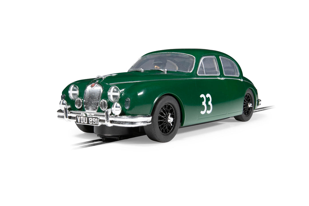 Scalextric C4506 1:32 Jaguar MK1 Mike Hawthorn #33 HD - Slotcar, Rennbahn, Auto für Rennbahn, Rennba