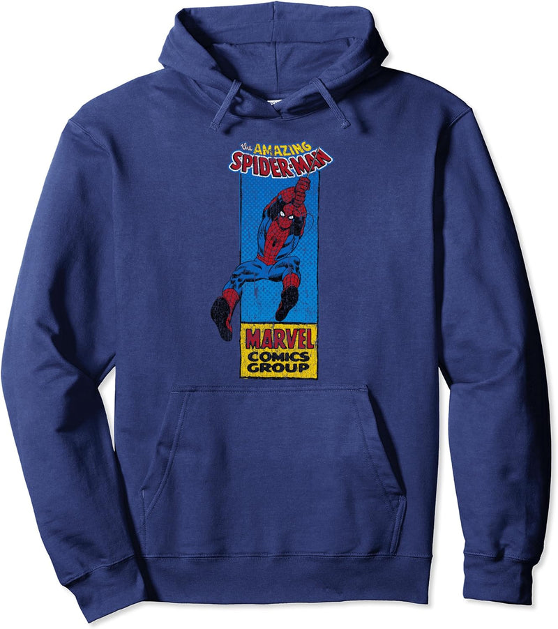 Marvel The Amazing Spider-Man Thin Comic Panel Pullover Hoodie