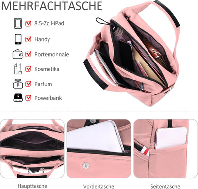 DIRRONA Damen Umhängetasche Multi Pocket Crossbody Bag Schultertaschen Leicht Handtasche Waterproof