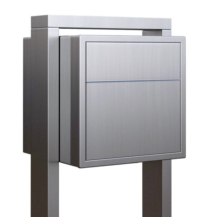 Standbriefkasten, Design Briefkasten freistehend Soprano Edelstahl – Bravios Neue Verbesserte Ausfüh