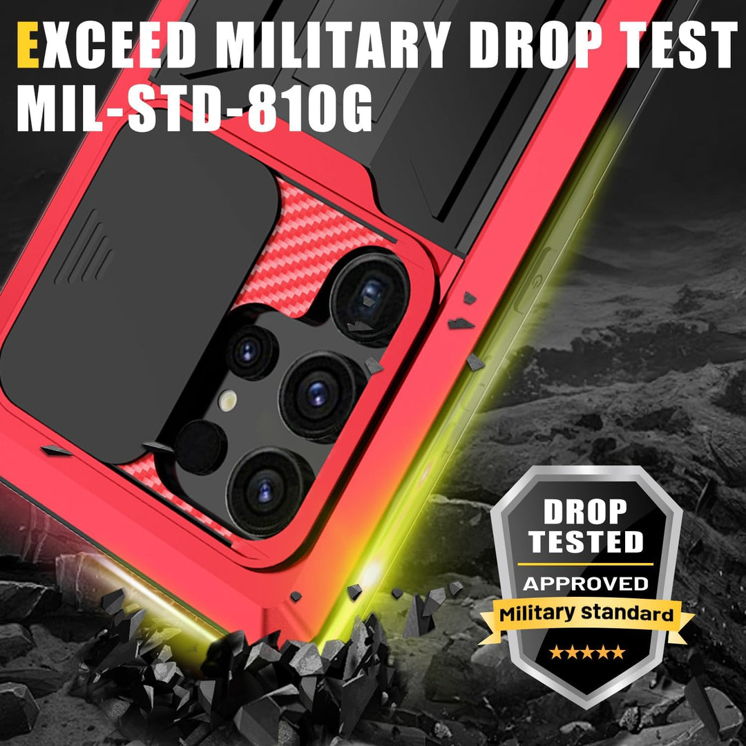 MIYIYQP Kompatibel mit Samsung Galaxy S24 Ultra 5G Handyhülle, Outdoor Powerful Hybrid Schutz stossf