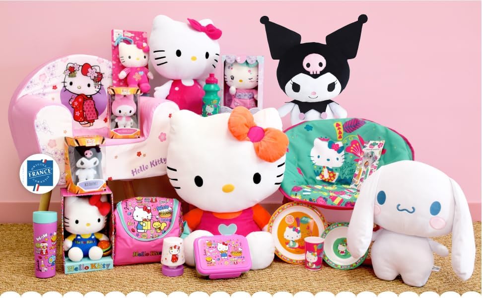 Jemini 024406 Hello Kitty Kimono Kawai, Plüsch, -22 cm, Mehrfarbig