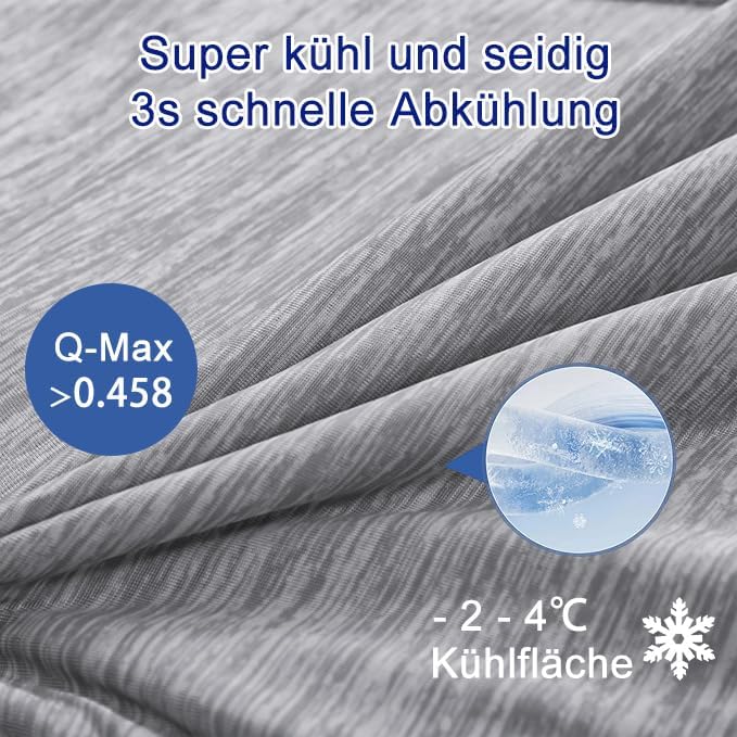 MH MYLUNE HOME Kühldecke Leichte Sommerdecke, Arc-Chill Q-Max>0.458, 2in1 Kühlende Bettdecke 150x200