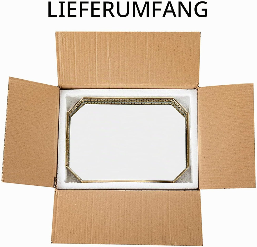 NUPTIO Metall Verspiegelt Verzierten Dekorativen Tablett, Kerzenhalter, 35.5cm Länge Snake Cupcake T