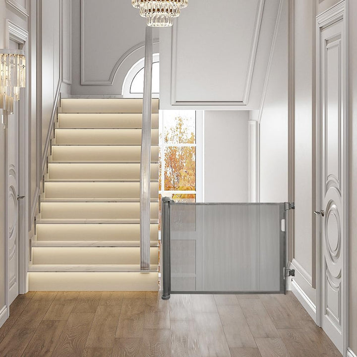 homewell 180cm Treppenschutzgitter Ausziehbare für Babys, Türschutzgitter, Türschutz für Treppen/Tür