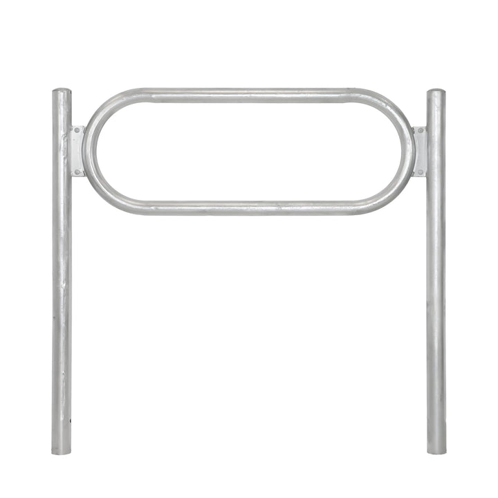 TRUTZHOLM Fahrradanlehnbügel 115 x 124 cm mit Mittelrahmen Stahl feuerverzinkt Ø 60 mm zum Einbetoni
