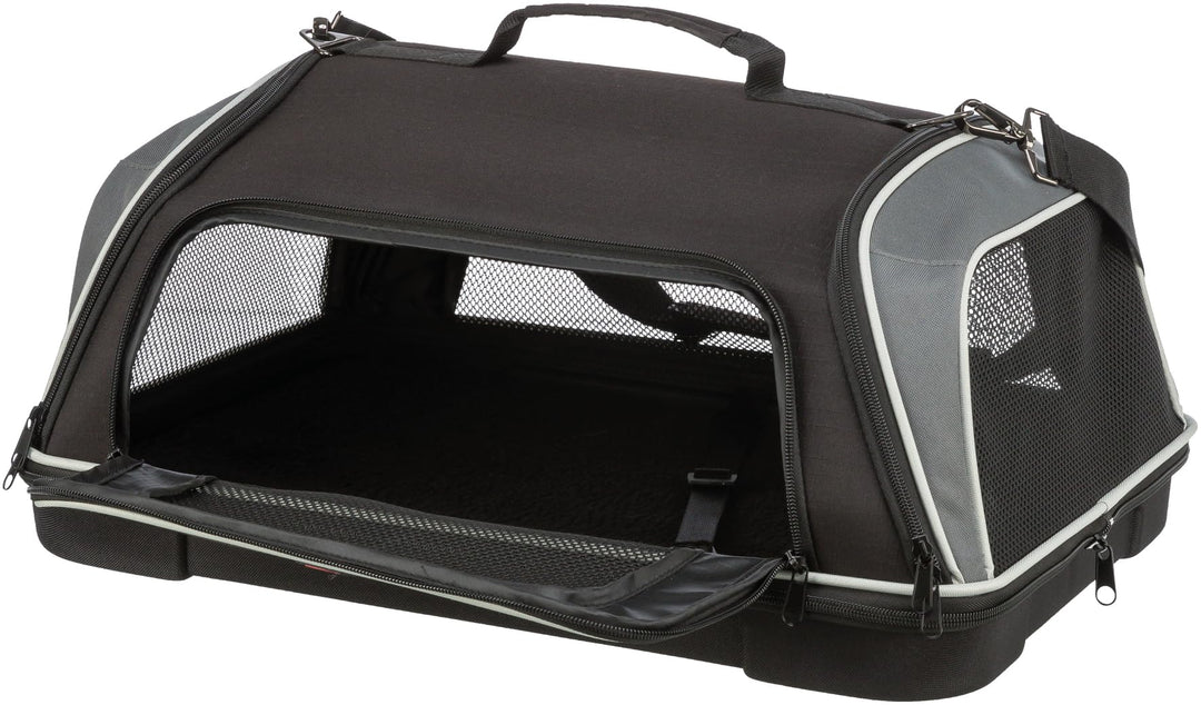 TRIXIE Transporttasche Boarding für Hunde in schwarz – praktische Tragetasche zum Transportieren dei