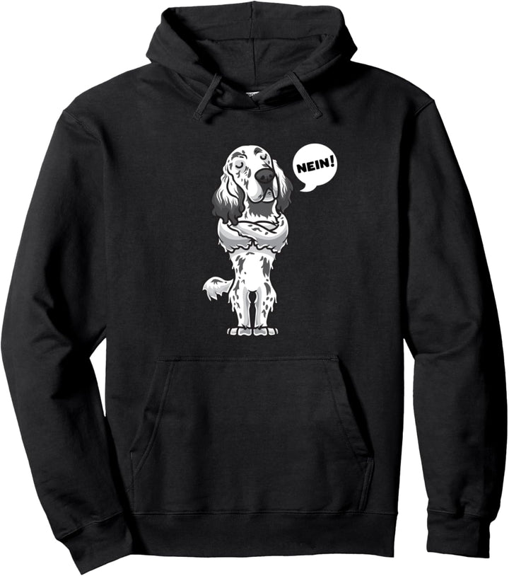 Sturer English Setter Hund lustig Hundefan Pullover Hoodie