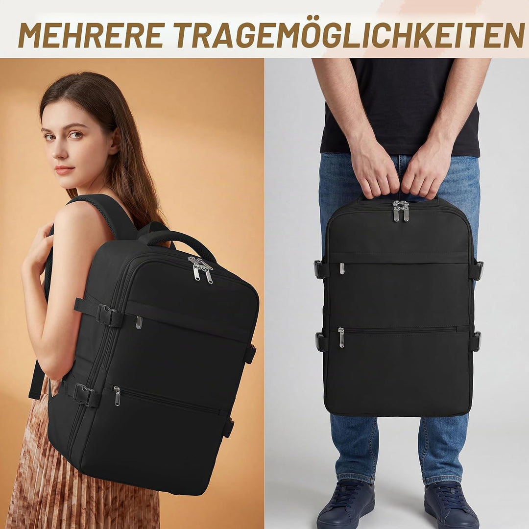 xlodea Für Ryanair Handgepäcktaschen 40 x 20 x 25 cm unter dem Sitz, Tasche Flugzeug Reiserucksack C