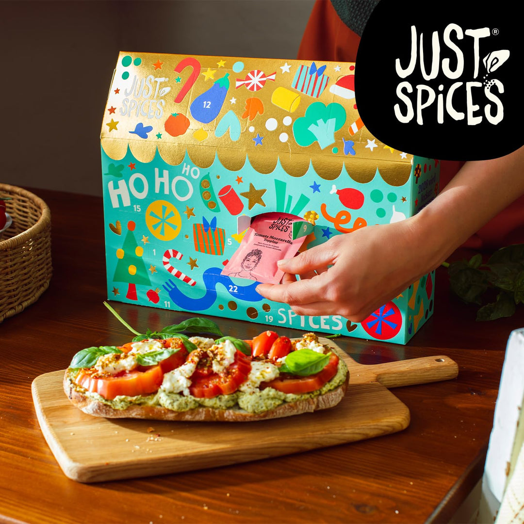 Just Spices Medium Gewürz Adventskalender 2025 I 24 leckere Gewürzmixe und Rezepte I Mit 20 Gewürztü