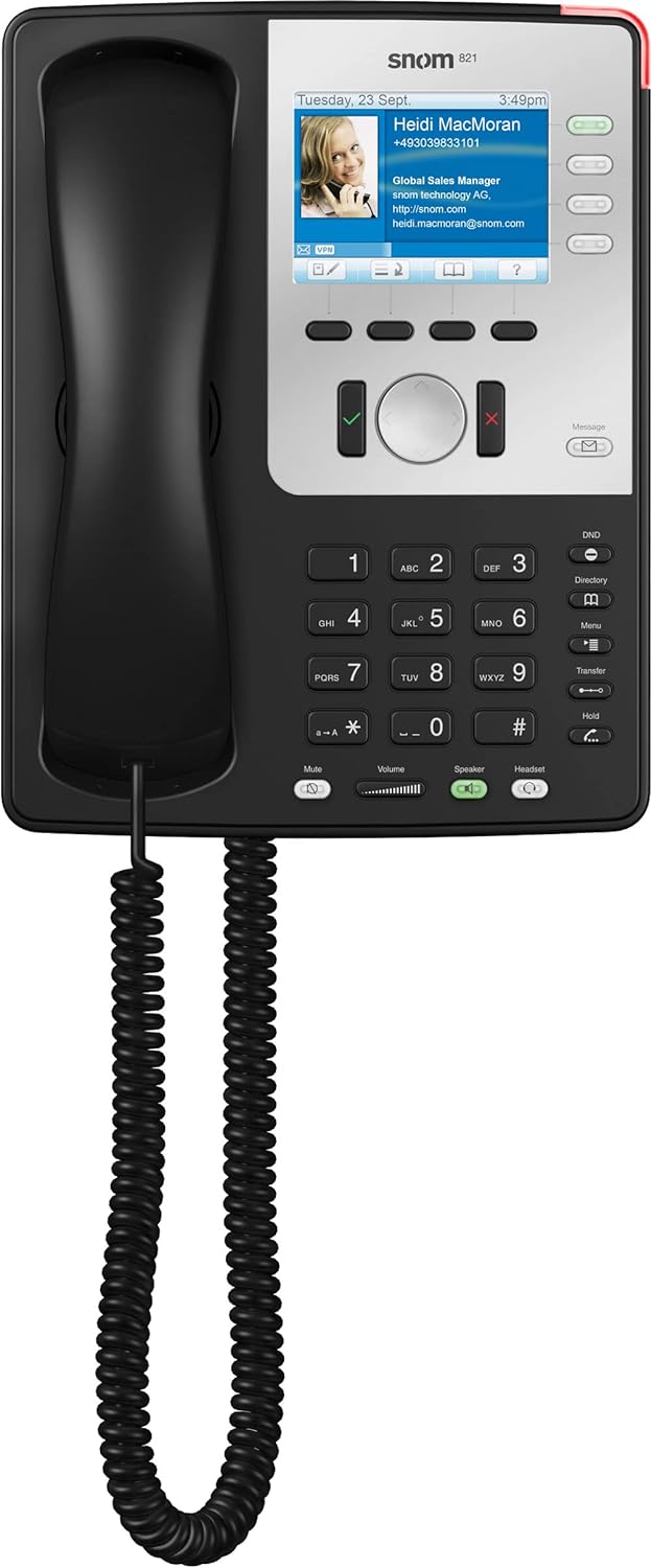 Snom 821 Executive Business phone Black Color display Snom 821 Black, Color display Snom 821 Black