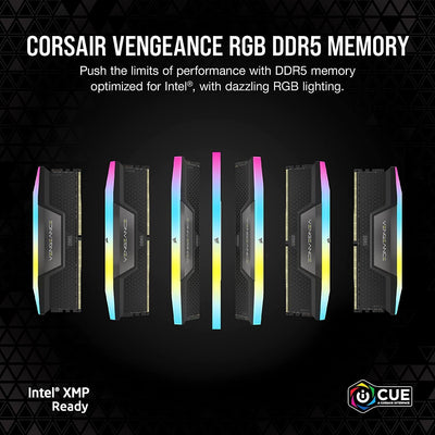 CORSAIR Vengeance RGB DDR5 32GB (2x16GB) DDR5 6400MHz C36 Intel Optimierter Desktop-Speicher (Dynami