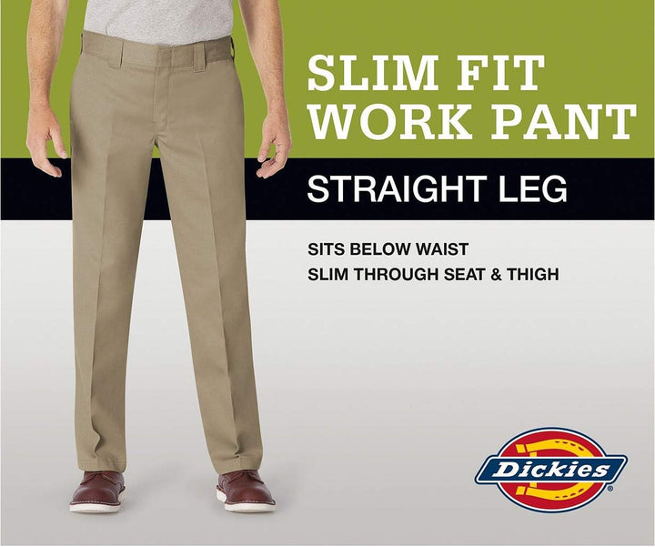 Dickies Herren S/Stght Work Pant Hose 40W / 30L Khaki, 40W / 30L Khaki