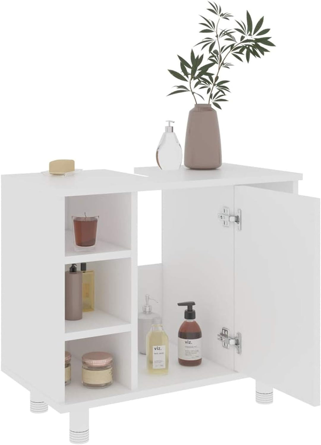 Tidyard Badezimmerschrank Badschrank Badezimmer Aufbewahrungsschrank Schrank Waschbeckenunterschrank