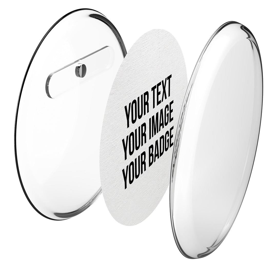 Buttons mit Kühlschrank-Magnet selber machen (56 mm, 50 Stück) – Ansteckbuttons Set mit A4-Buttonpap