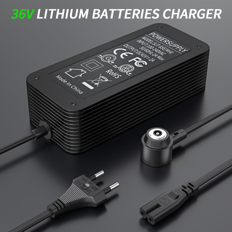 Prodrocam Scooter Ladegerät für Xiaomi Mi4 Pro, 41V 2A Batterie Ladegerät für Elektroroller Scooter