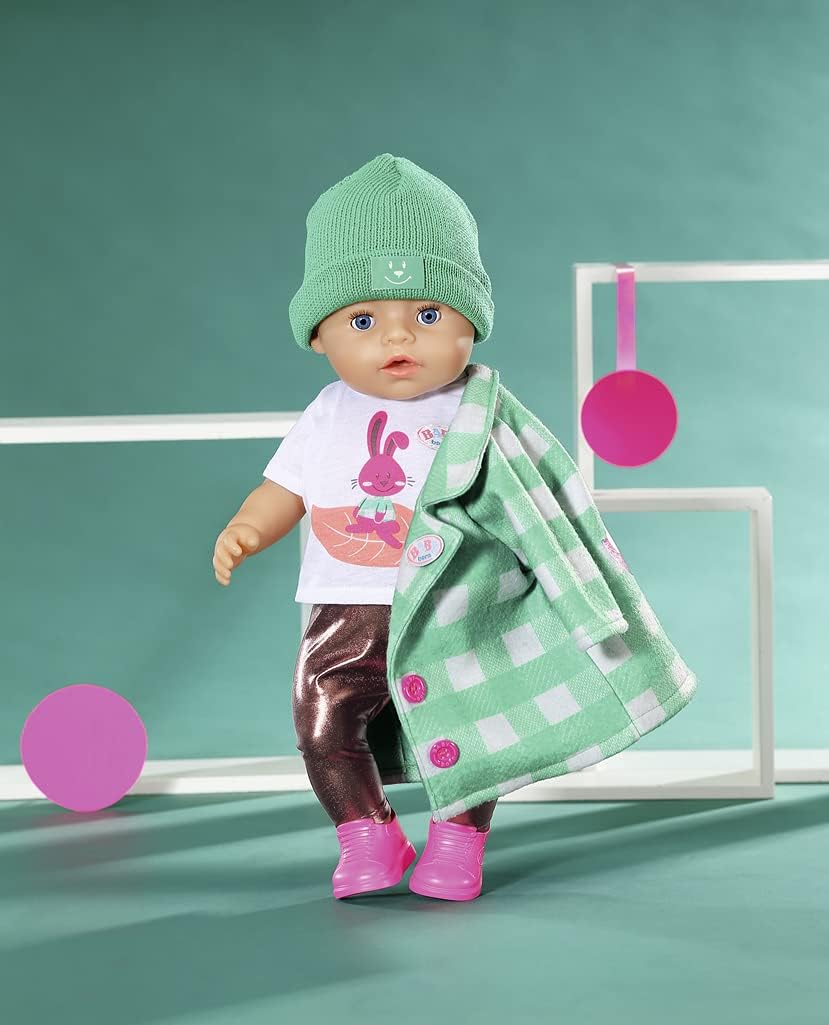 BABY born, Puppenkleidung, BABY born Deluxe Mantel 43 cm mit Jacke, Shirt, Leggings, Mütze und Schuh