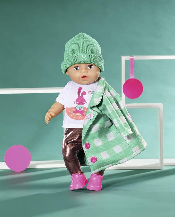 BABY born, Puppenkleidung, BABY born Deluxe Mantel 43 cm mit Jacke, Shirt, Leggings, Mütze und Schuh