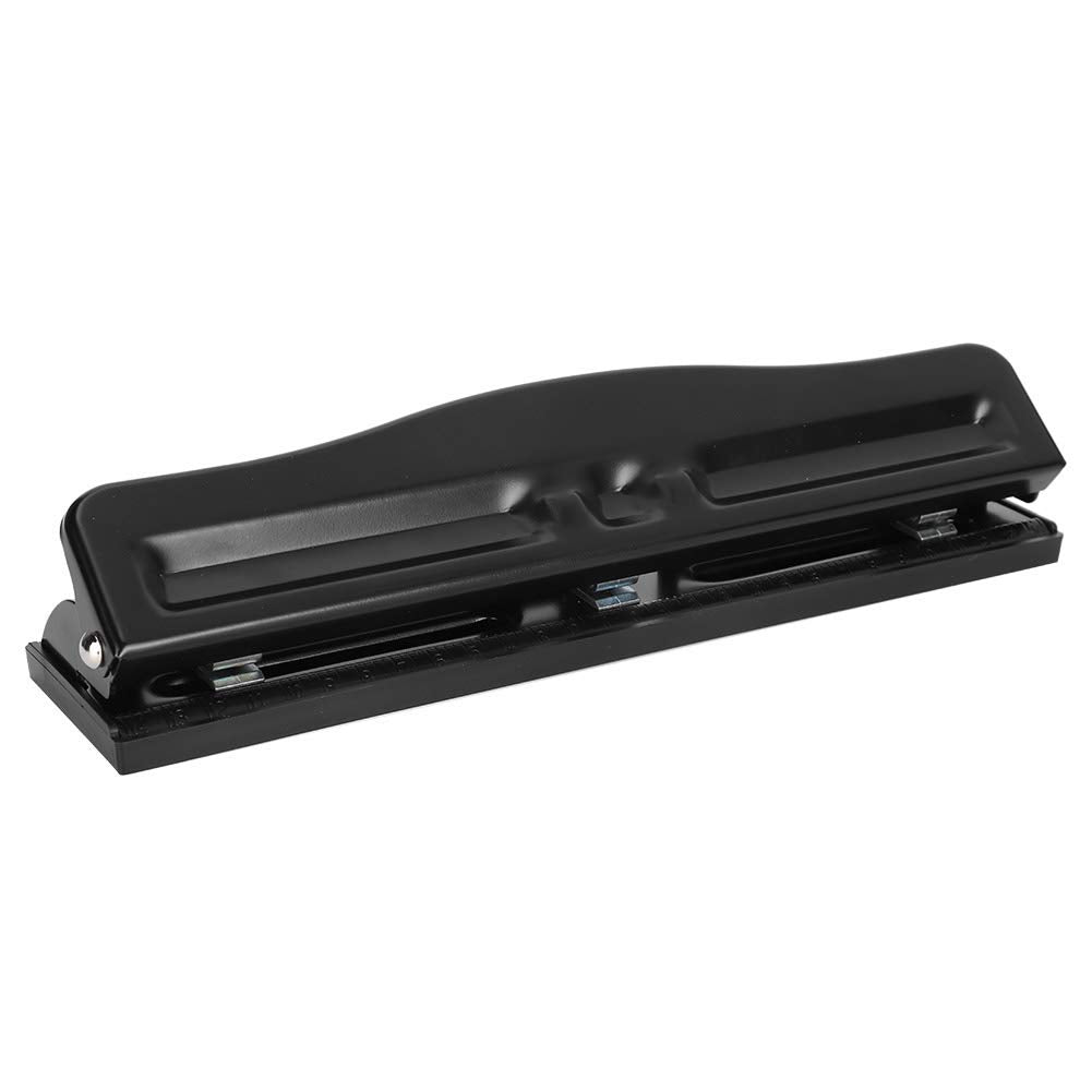 Verstellbarer Locher 3-Loch-Papierstanzen Metalllocher Binder Puncher Manueller Locher Bürolocher fü