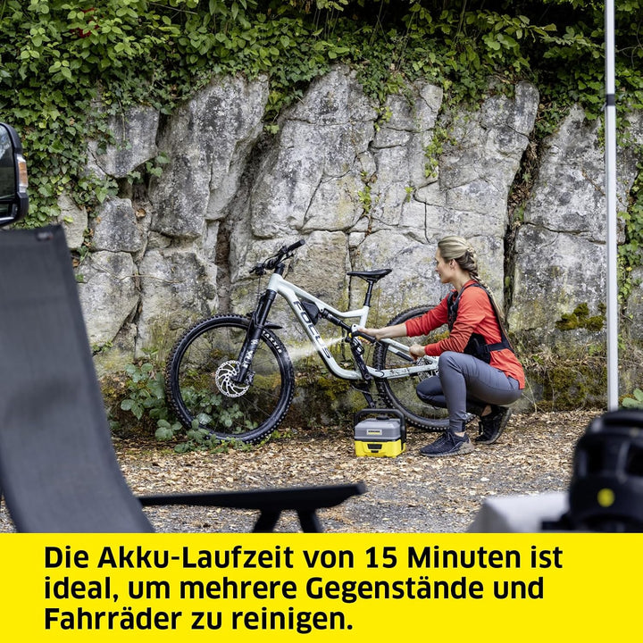 Kärcher Mobile Outdoor Cleaner OC 3 (Wassertankvolumen: 4 l, Lithium-Ionen-Akku, abnehmbarer Wassert