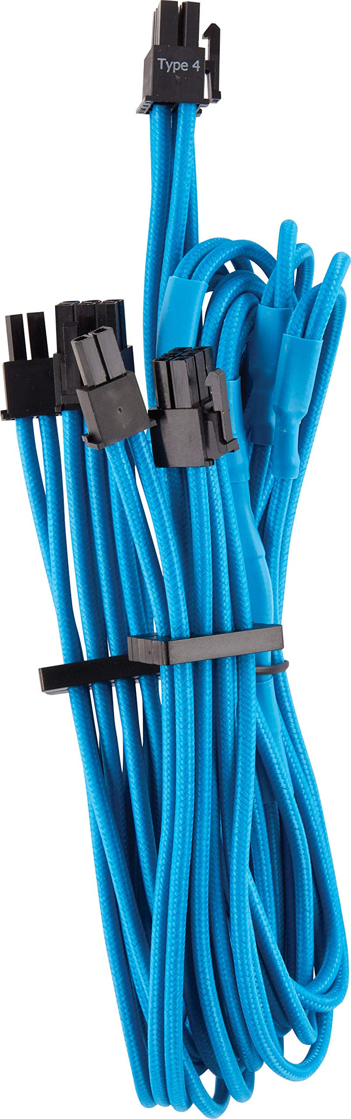 Corsair Premium Sleeved Netzteil 6+2 pin-Polig-PCIe-Dual-Kabel Typ4 (Generation 4-Serie) Blau 6+2 pi