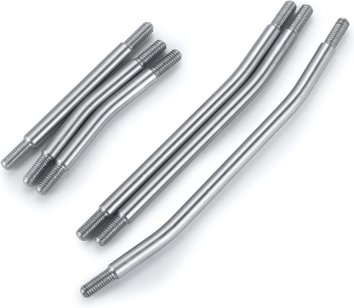 AXspeed 10Stück 324mm Radstand Link Rod Linkage Rostfreier Stahl Suspension Links Set mit Tie Rod En
