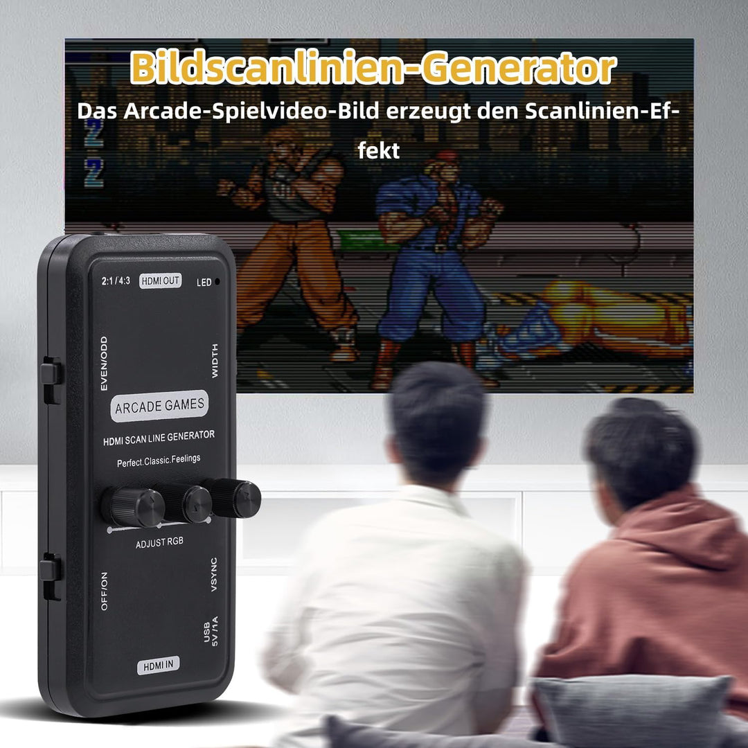 Mcbazel HDMI Scanlinien-Generator Tragbarer Audio-Video-Ausgang Scanline-Generator-Board für alle Re