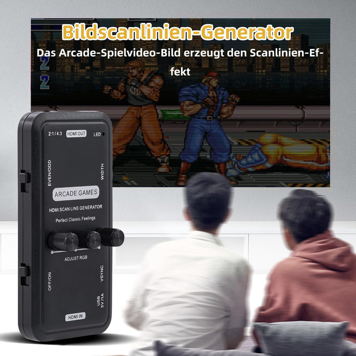 Mcbazel HDMI Scanlinien-Generator Tragbarer Audio-Video-Ausgang Scanline-Generator-Board für alle Re