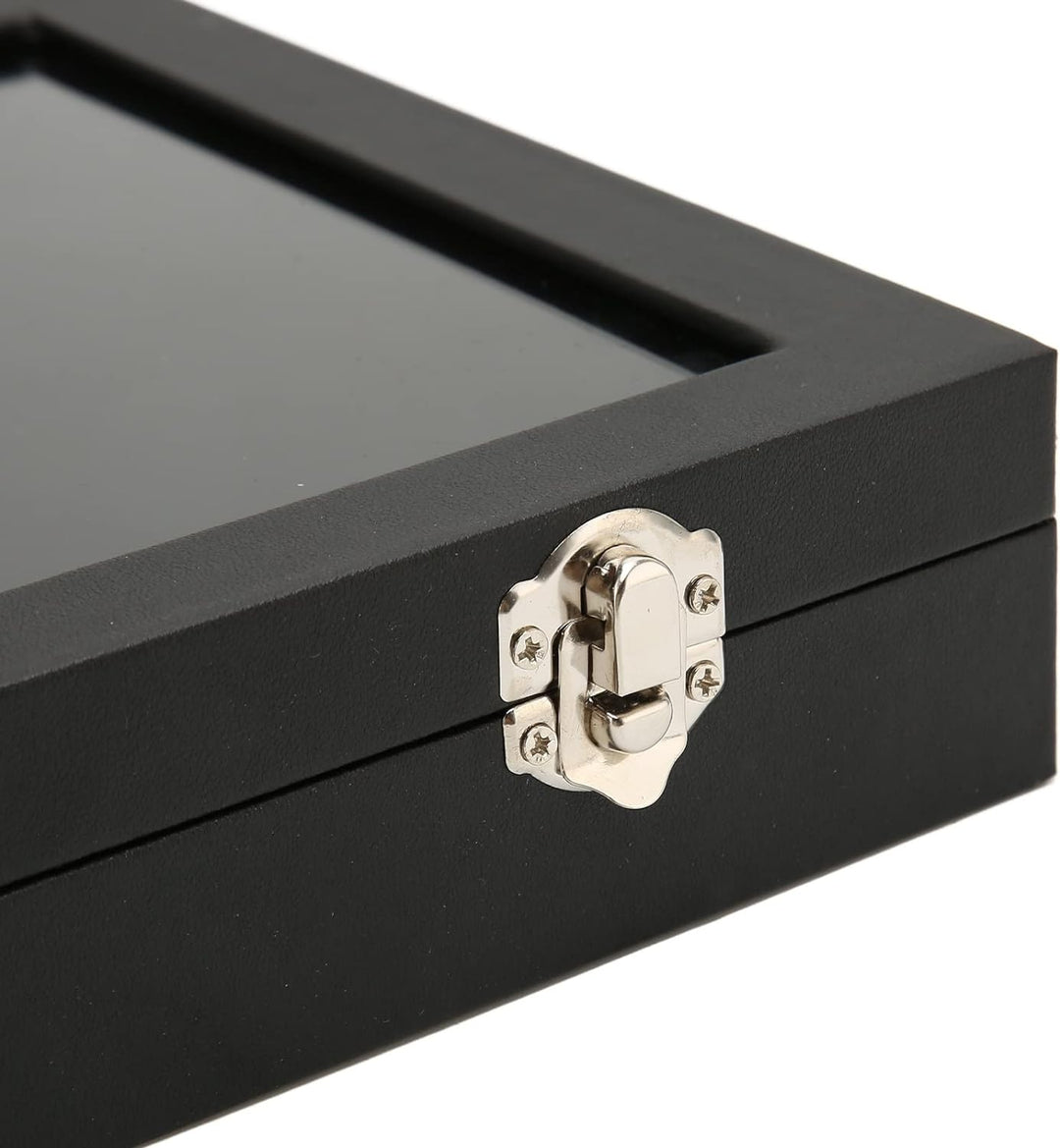 Fockety Pin-Vitrine, Schwamm Futter Staub Dicht Schatten Kasten Rahmen mit Klarem Fenster, Pin-Kolle