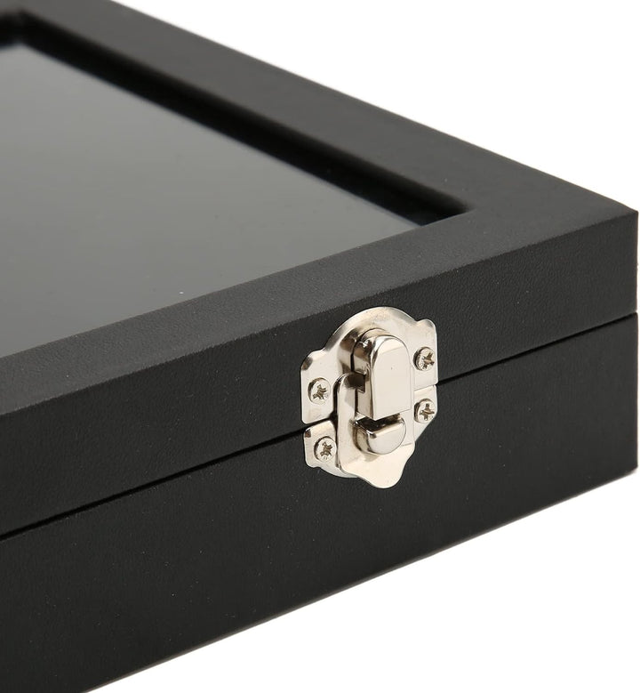Fockety Pin-Vitrine, Schwamm Futter Staub Dicht Schatten Kasten Rahmen mit Klarem Fenster, Pin-Kolle