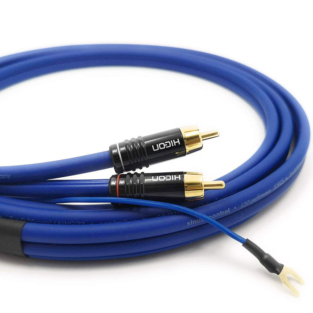 Phonokabel 5m Audioleitung 2 x 0,35mm² Masseleitung 1 x 0,35mm² RCA Cinchkabel Stecker - SC81-K3-050