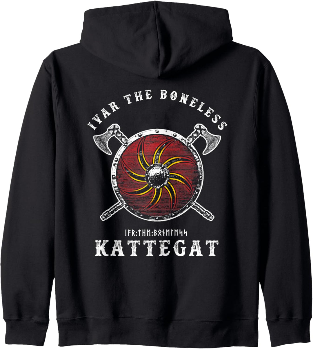 Ivar der Knochenlose - Kattegat Wikinger Schild Kapuzenjacke