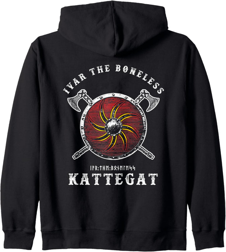 Ivar der Knochenlose - Kattegat Wikinger Schild Kapuzenjacke