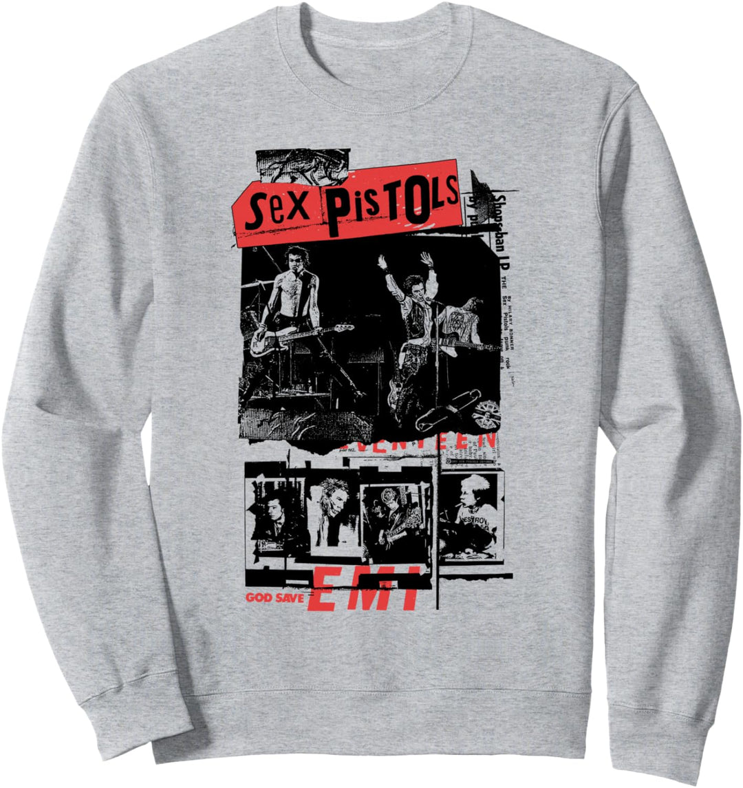 Sex Pistols Offizielle klassische Fotocollage Sweatshirt
